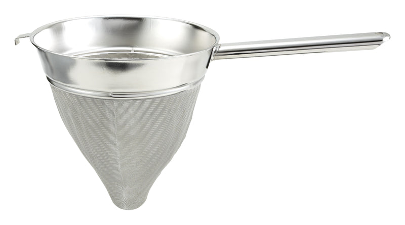 Winco CCB-10 10 Inch Bouillon Strainer Extra Fine Mesh Stainless Steel