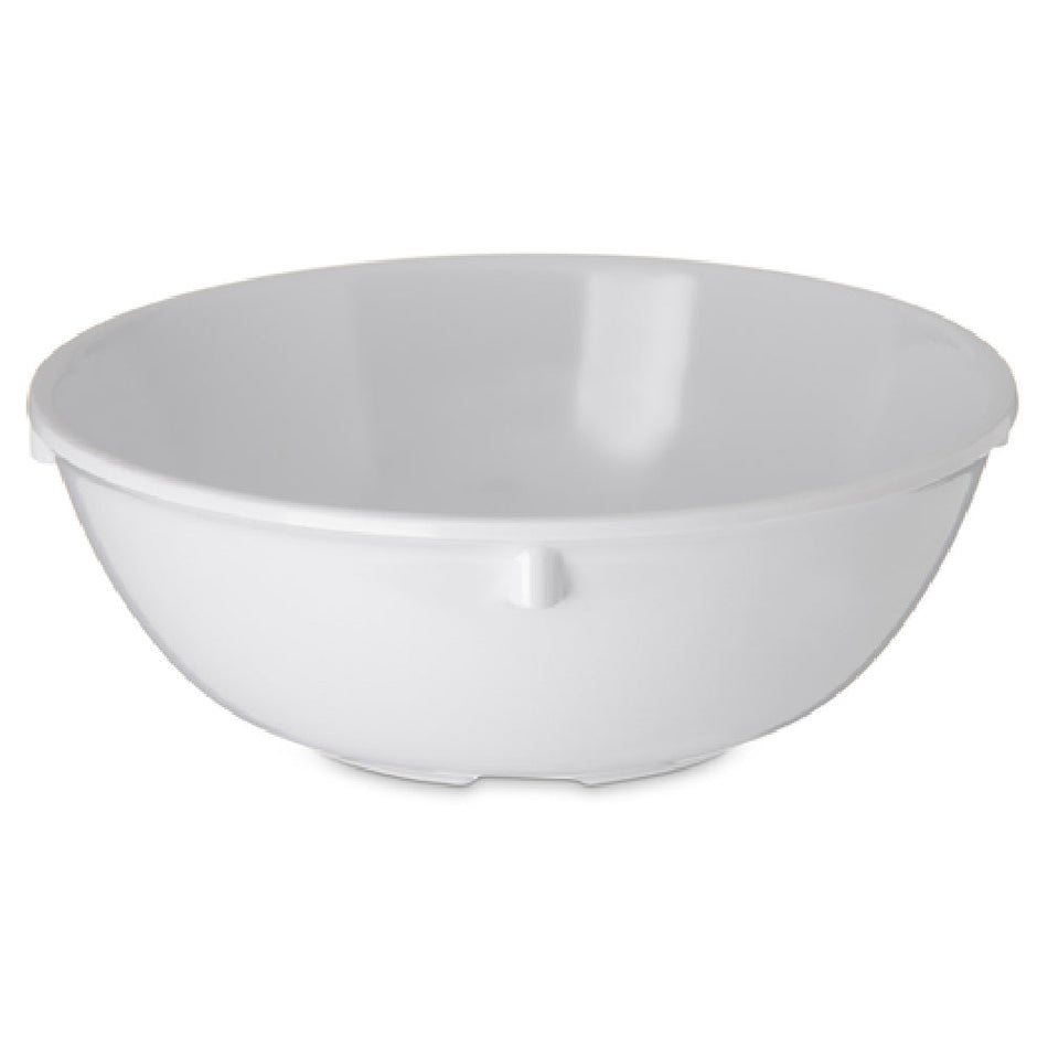 Carlisle 4352802 5 Inch Diameter Nappie Bowl 10 Oz White Melamine with Reinforced Rim