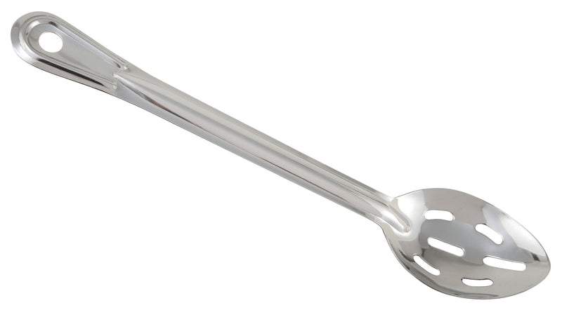Winco BSSN-11 11 Inch Long Slotted Basting Spoon Stainless Steel One Piece