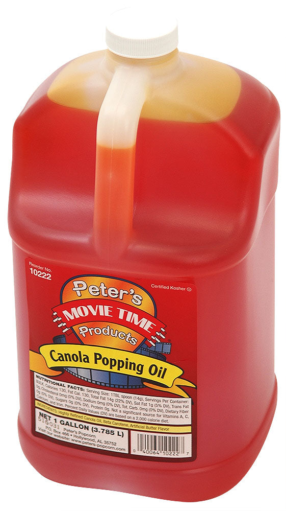 Winco 40012 1 Gallon Canola Oil Frying Oil for Commercial Kitchens