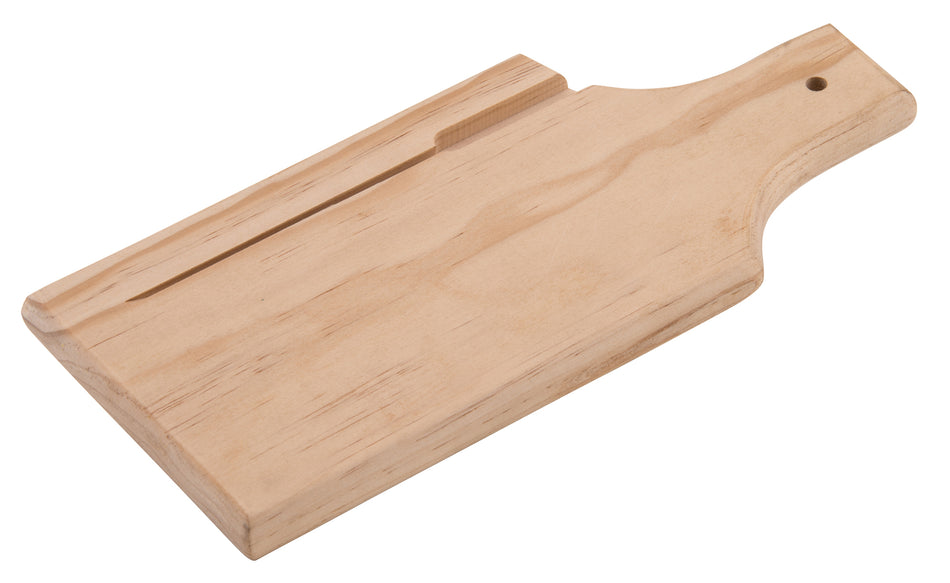 Winco WCB-125 12 Inch Bread and Cheese Board with Handle Wood