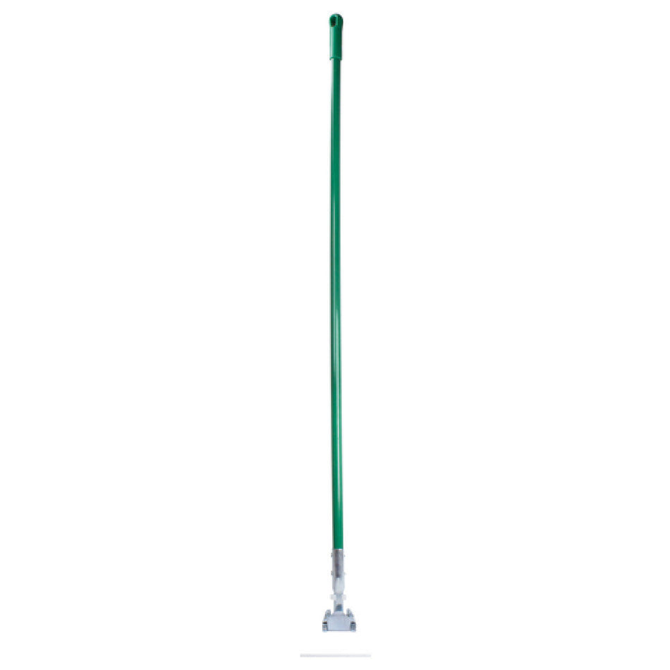 Carlisle 362113EC09 60 Inch Fiberglass Dust Mop Handle Green Clip-on Connector