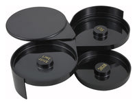 Winco GR-3 6 Inch 3 Tier Margarita Glass Rimmer With Sponge Plastic NSF