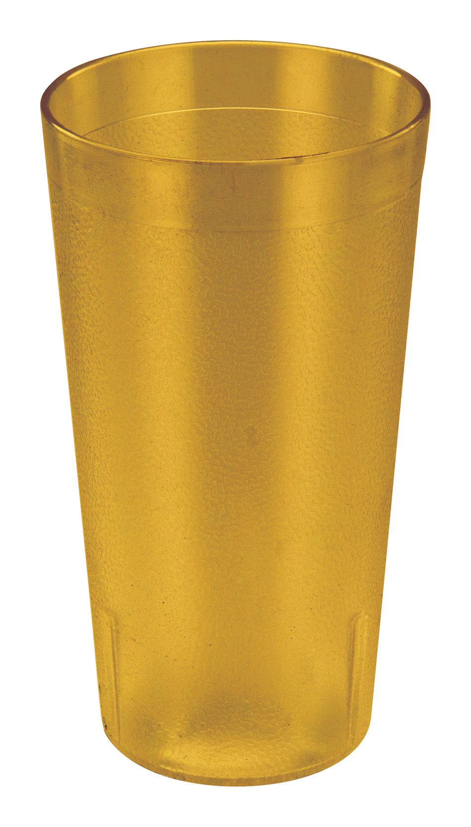 Winco PTP-12A Pebbled Tumblers - 12 oz, Amber