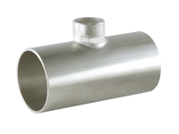 6"x4" Butt-Weld Short Reducing Tee - Unpolished (7RWWW-U)  - T316L Stainless Steel - Wayland Industries - W67RWWW-6X4-1