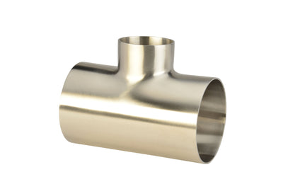 2.5"x1.5" Butt-Weld Short Reducing Tee - Polished (7RWWW)  - T304 Stainless Steel - Wayland Industries - W47RWWW-25X15-7