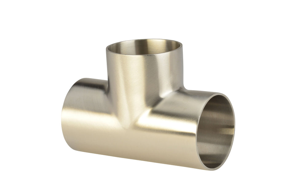 1" Butt-Weld Short Tee - Polished (7WWW)  - T304 Stainless Steel - Wayland Industries - W47WWW-1-7