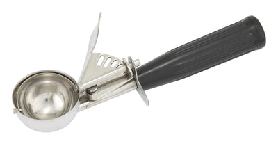Winco ICD-30 1-1/4 Oz Ice Cream Disher Stainless Steel Plastic Handle Black