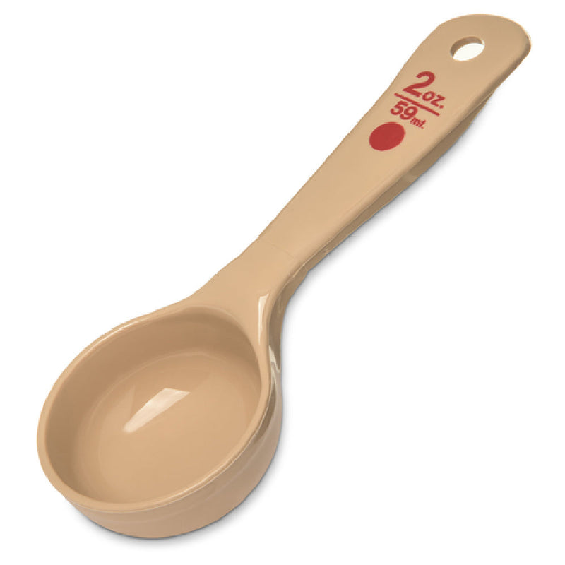 Carlisle 432406 2 Oz Portion Control Spoon Solid Beige Plastic Dishwasher Safe