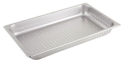 Winco SPFP2 Full-Size Perforated Steam Table Pan - 20-3/4 Inch 25 Gauge Stainless Steel