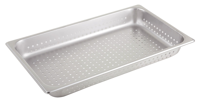 Winco SPFP2 Full-Size Perforated Steam Table Pan - 20-3/4 Inch 25 Gauge Stainless Steel