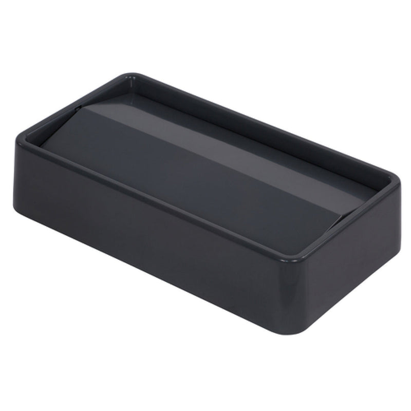 Carlisle 34202423 20 Inch Rectangular Swing Top Lid Gray ABS Plastic