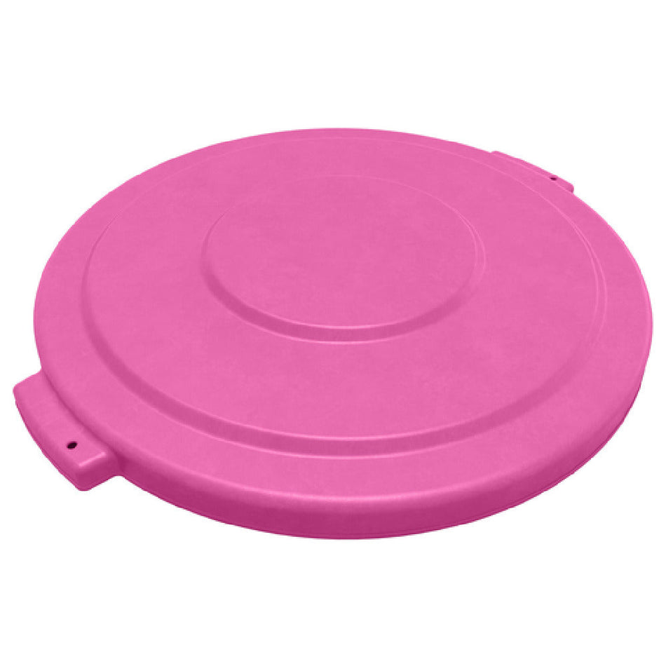 Carlisle 84102126 20 Gallon Trash Receptacle Lid Round Locking Polyethylene Bright Pink