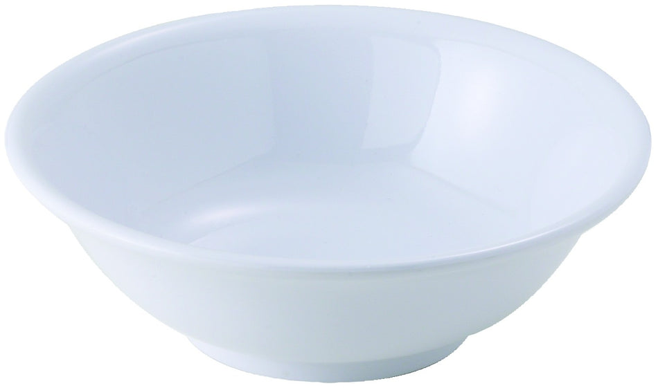 Winco MMB-22W 22 Oz Bowl Round Rimless White Melamine Dishware