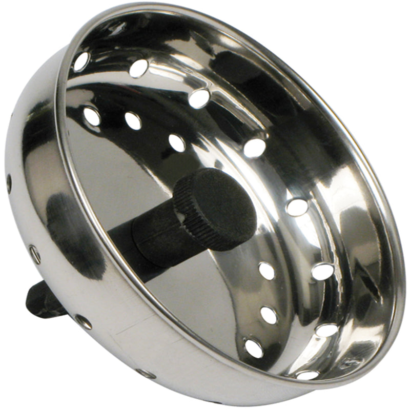Winco SIK-3 3 Inch Stainless Steel Sink Strainer with 2-1/2 Inch Stopper
