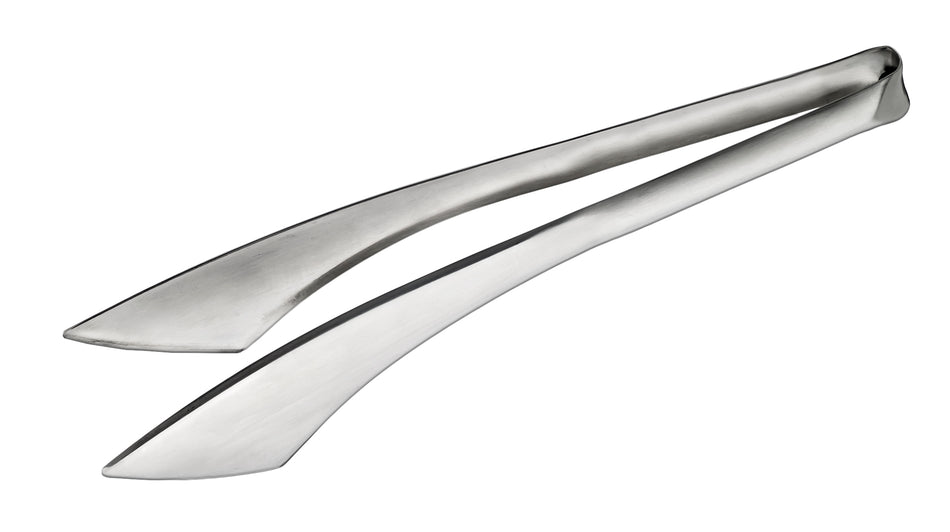 Winco STH-10 10-1/2 Inch Medium Serving Tongs Dishwasher Safe Stainless Steel Satin Finish