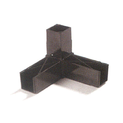 Carlisle 900231 1 Inch Square Assembly Block 90 Degree Angle Polycarbonate Gray