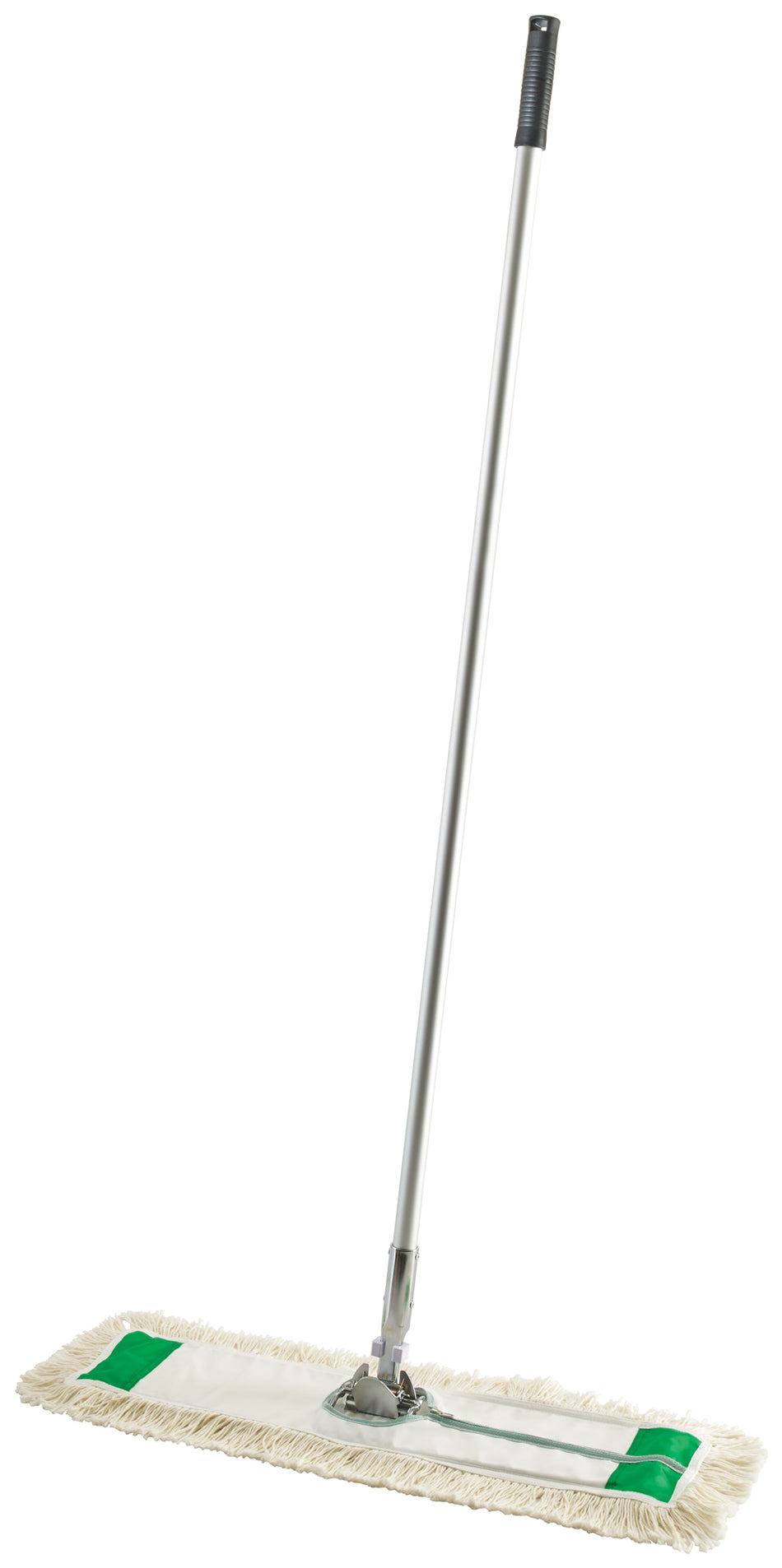 Winco DM-24 24 Inch Dust Mop 60 Inch Aluminum Handle Machine Washable