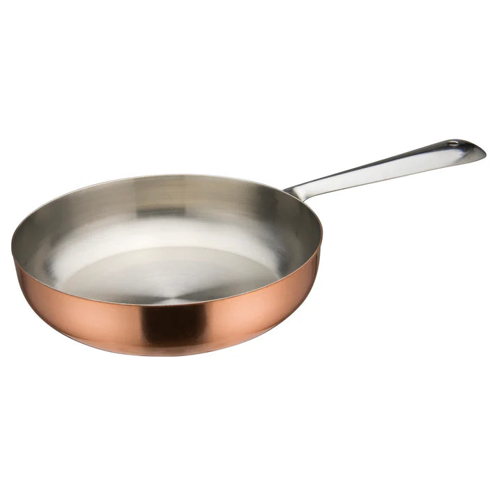 Winco DCWC-201C 11 Oz Mini Fry Pan Copper Plated Round Cookware