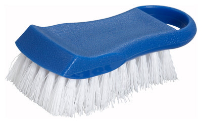 Winco CBR-BU 6-1/2 Inch Cutting Board Brush with Blue Block Polypropylene