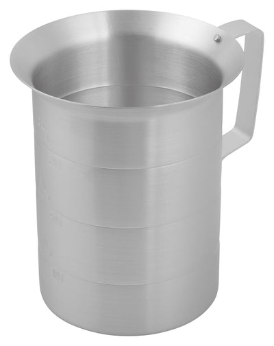Winco AM-4 Quarts Measuring Cup 4 Qt Aluminum with Handle