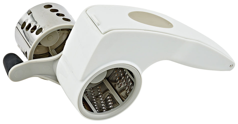 Winco PRTS-2 7 Inch Cheese Grater Manual with Interchangeable Drums Plastic