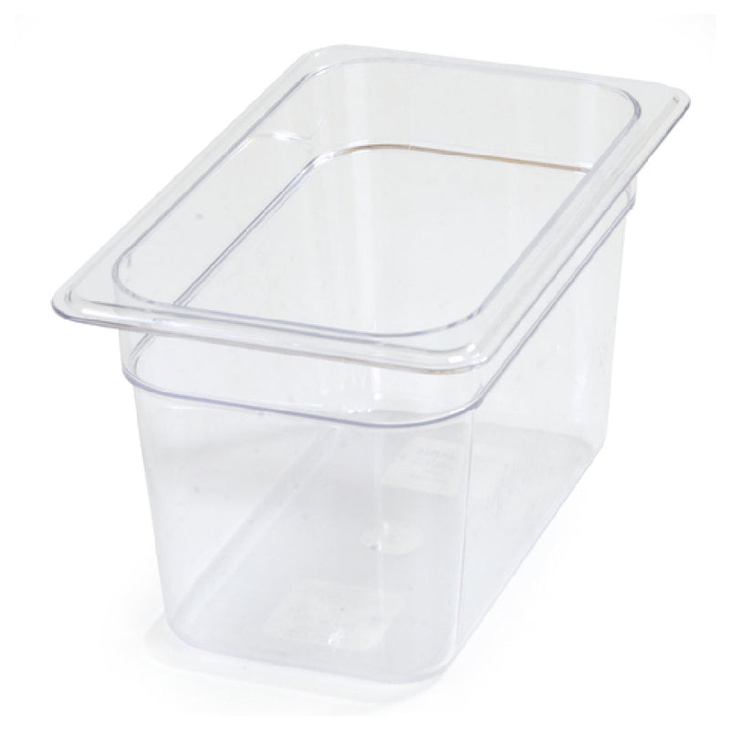 Carlisle 3068207 10-1/4 Inch Clear Polycarbonate Food Pan 4 Quarts with Reinforced Corners