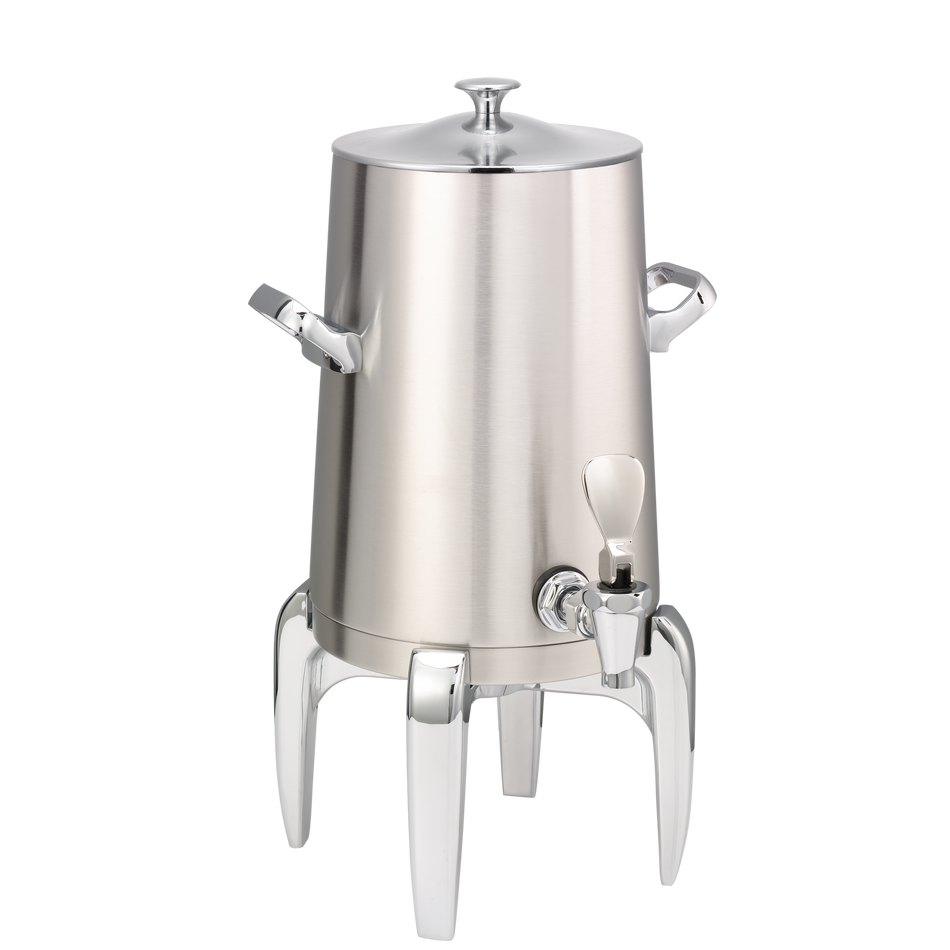Flame Free™ Thermo-Urn™ 1.5-Gallon Vacuum Insulated Urn with Modern Legs and Classic Lid in Brushed Stainless