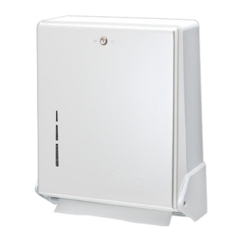 Carlisle T1905WH 12 Inch Truefold Paper Towel Dispenser Wall Mount White Plastic