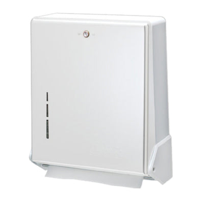 Carlisle T1905WH 12 Inch Truefold Paper Towel Dispenser Wall Mount White Plastic