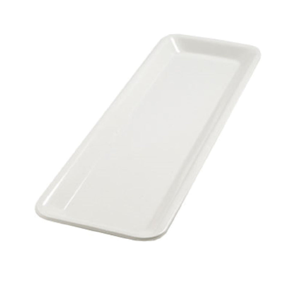 Carlisle 5552637 20-7/8 Inch White Melamine Display Tray Balsam with Stain Scratch Resistance