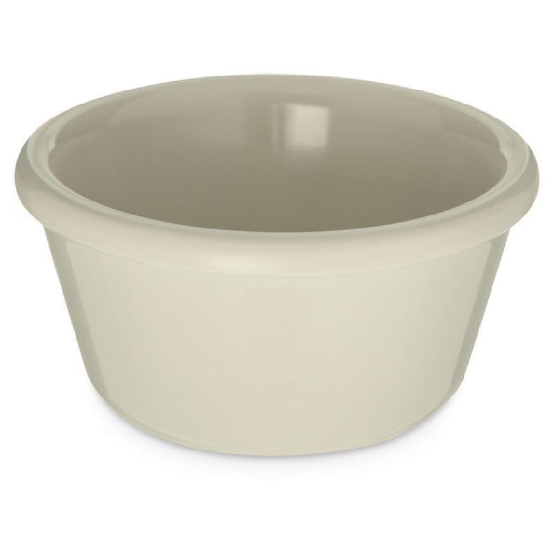 Carlisle S28042 3 Oz Smooth Dishwasher Safe Ramekin Melamine Bone