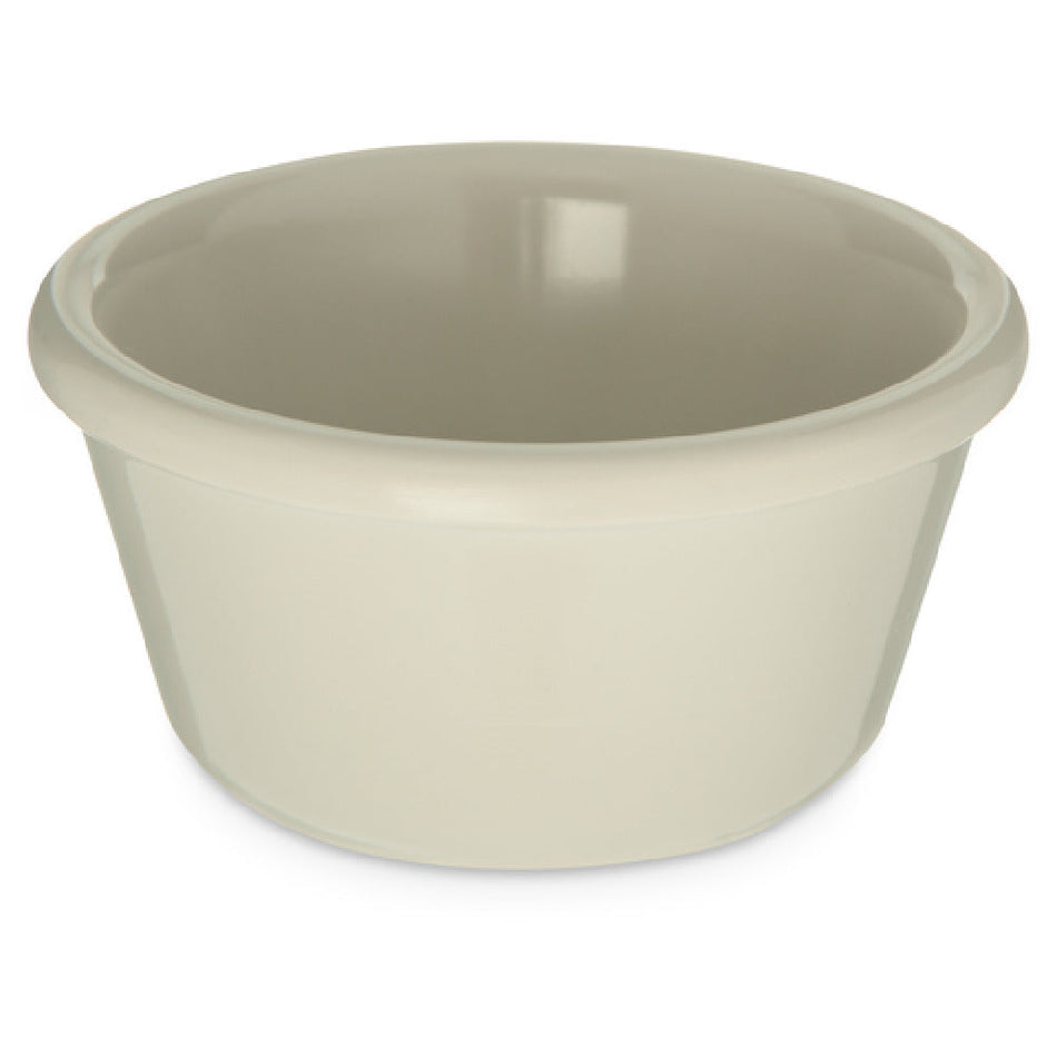 Carlisle S28042 3 Oz Smooth Dishwasher Safe Ramekin Melamine Bone