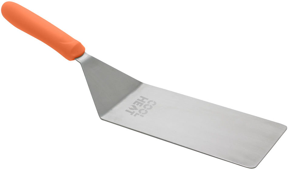 Winco TNH-61 5-1/8 Inch Offset Blade Hamburger Turner Nylon Orange Handle Stainless Steel