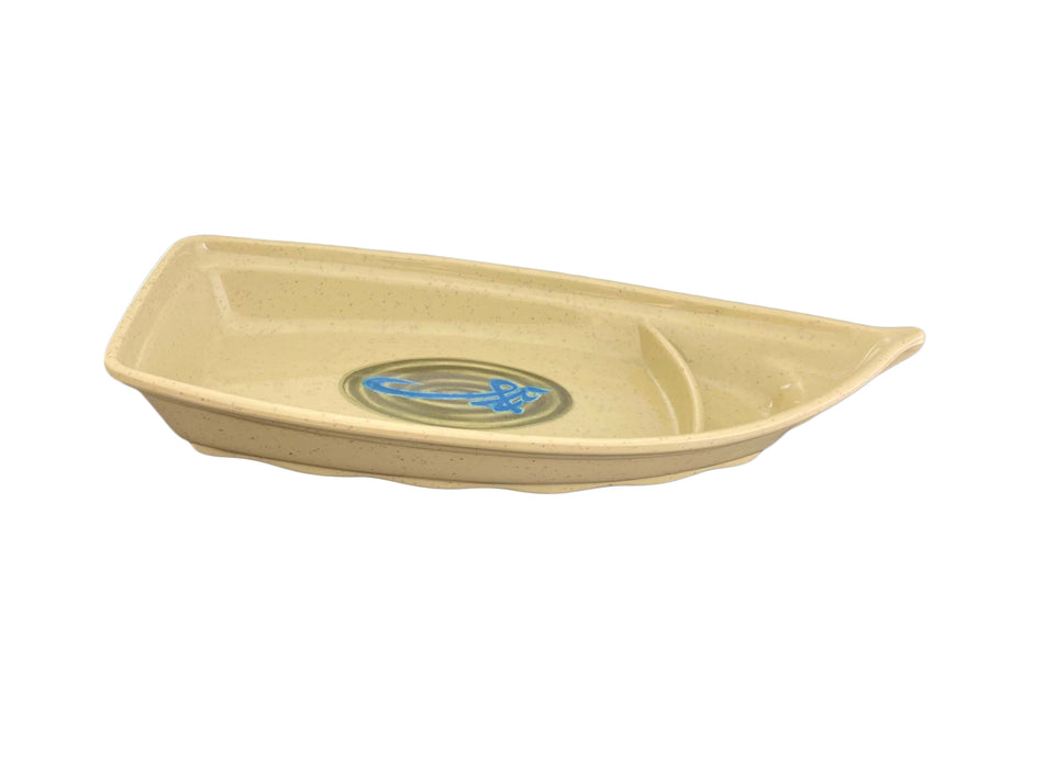 12 Pack 22 oz, 12" x 5-1/2" x 2-1/8", Sushi Boat, Wei Dinnerware, Melamine, BPA Free, Dishwasher Safe, Break-Resistant, Shatter-Resistant, No Microwave, No Oven, NSF