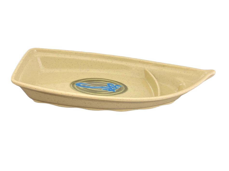 12 Pack 54 oz, 16-1/4" x 7-1/8" x 2-5/8", Sushi Boat, Wei Dinnerware, Melamine, BPA Free, Dishwasher Safe, Break-Resistant, Shatter-Resistant, No Microwave, No Oven, NSF