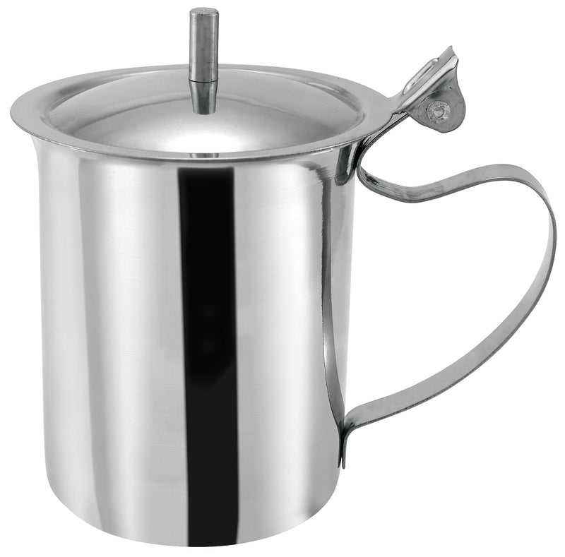 Winco SCT-10 10 Oz Server Creamer Cover with Knob Stainless Steel