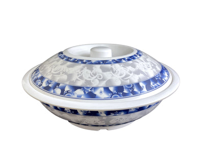 Thunder Group 8011DL 80 Oz Serving Bowl Break-resistant Dishwasher Safe Melamine Blue Dragon