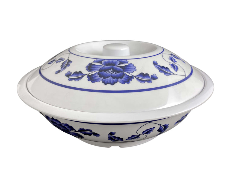 Thunder Group 8011TB 11 Inch 80 Oz Serving Bowl with Lid BPA Free Melamine