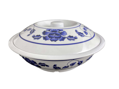 Thunder Group 8011TB 11 Inch 80 Oz Serving Bowl with Lid BPA Free Melamine