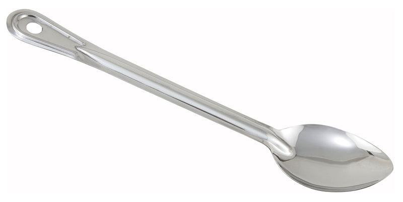 Winco BSON-15 15 Inch Long Solid Serving Spoon Stainless Steel with Basting