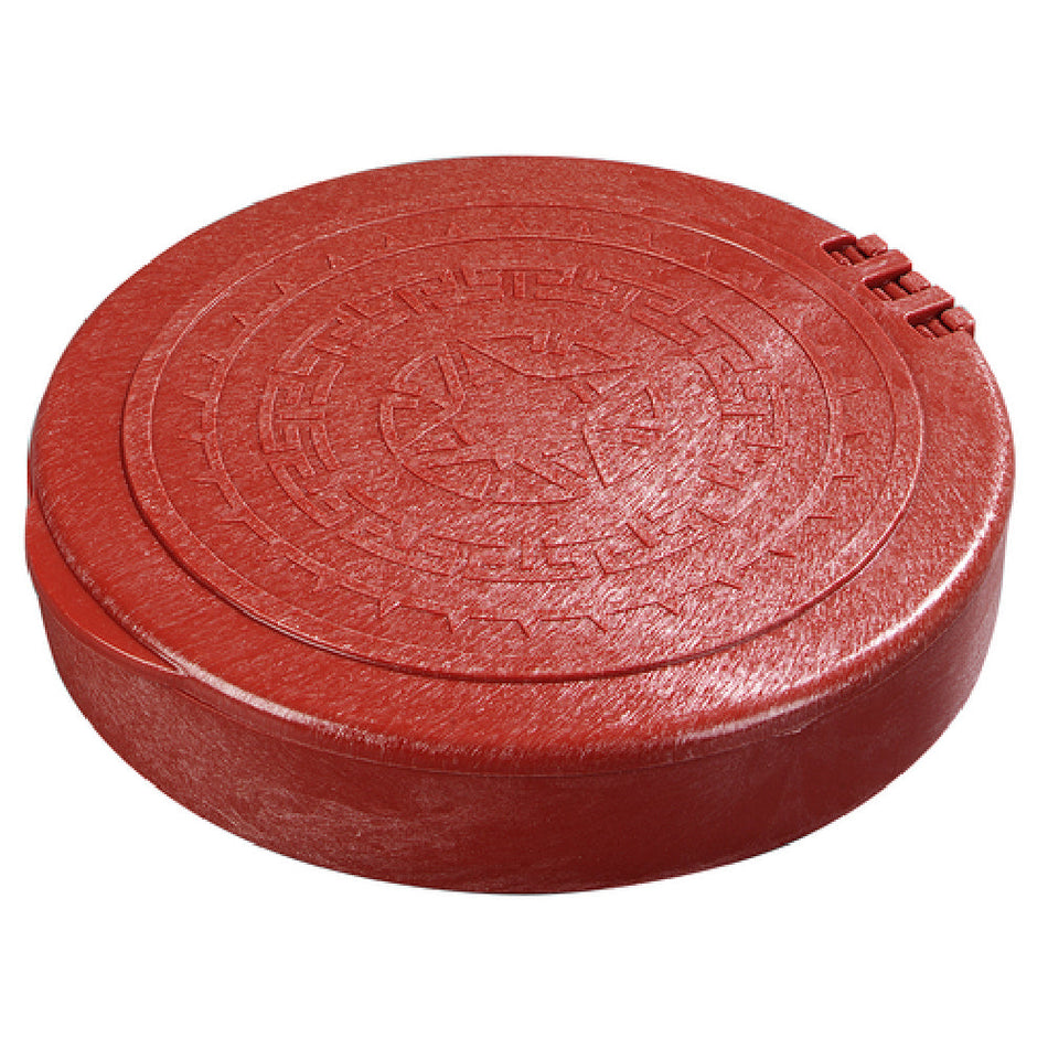 Carlisle 071029 7 Inch Diameter Tortilla Server with Hinged Lid Polypropylene Terra Cotta