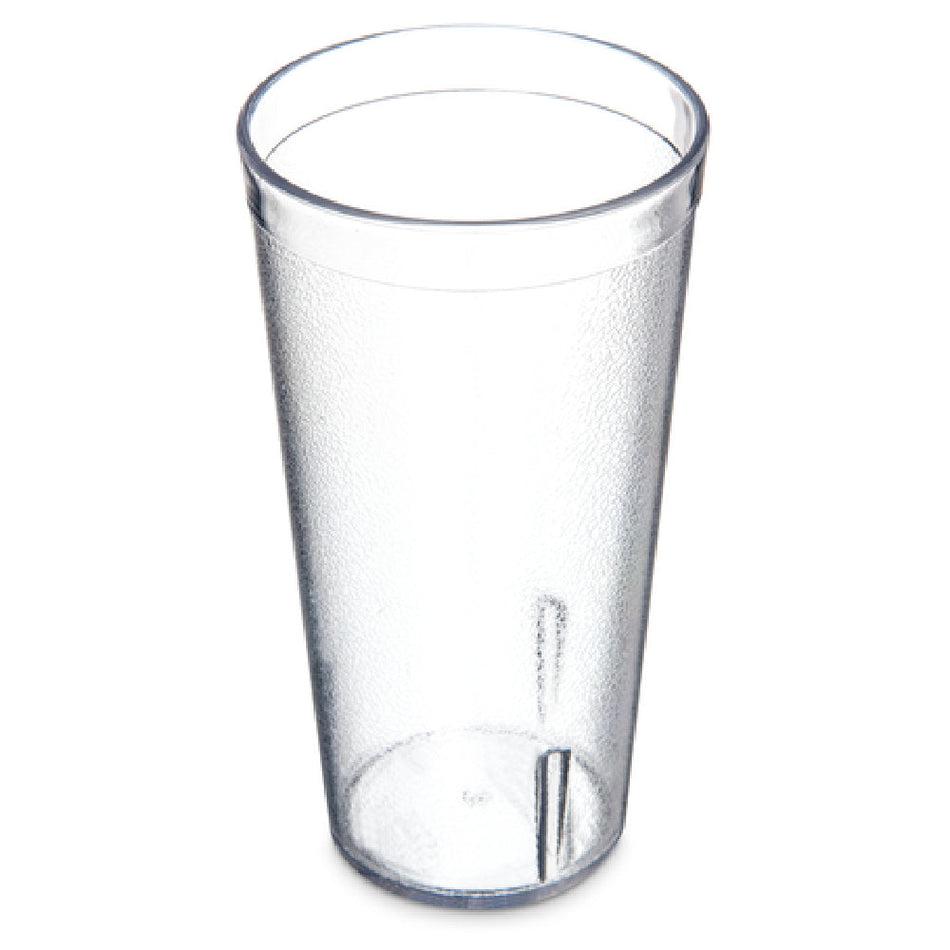 Carlisle 522007 20 Oz Stackable Tumbler Clear SAN Textured Dishwasher Safe