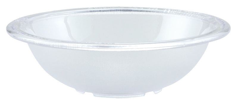 Winco PBB-6 6-3/4 Inch Diameter Round Pebbled Bowl Polycarbonate Clear