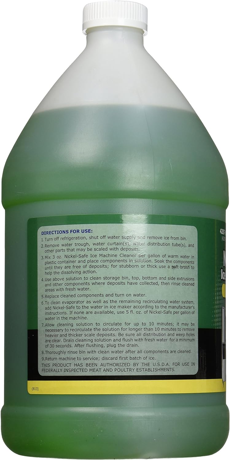 Nu-Calgon Inc 428708 Ice Machine Cleaner-1 gallon, Green, 128 Fl Oz