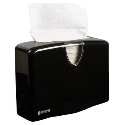Carlisle T1740BK 12 Inch Towel Dispenser Manual Countertop Plastic Black