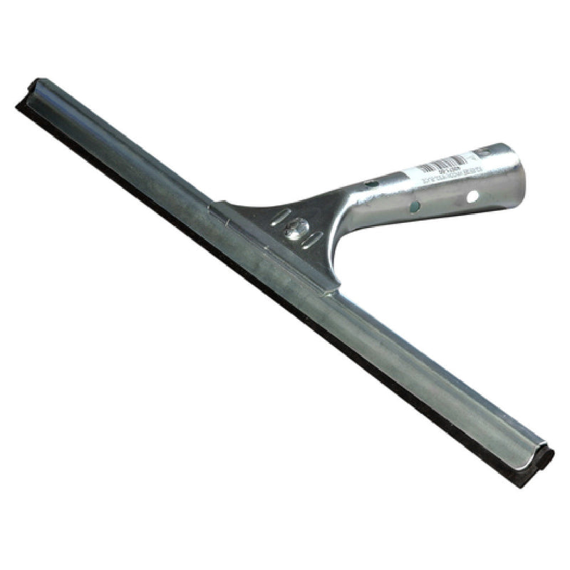 Carlisle 4007100 16 Inch Rubber Hand Held Window Squeegee with Zinc Plated Steel Handle Standard Color