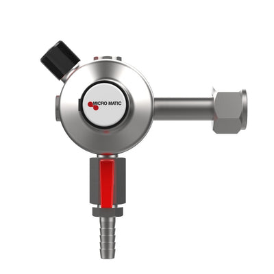 Micro Matic 840-PP CO2 Pressure Regulator - Gauge-Less 30 PSI UL Listed Primary Low Pressure