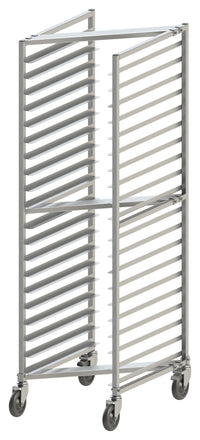 Winco ALZK-20BK 22 Inch Nesting Sheet Pan Rack Aluminum with 20 Full-size Pans