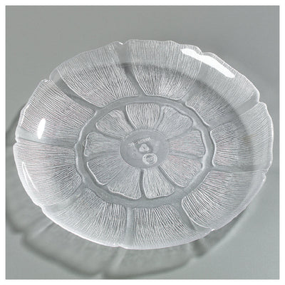 Carlisle 695607 9 Inch Diameter Scalloped Edge Plate Break Resistant Clear Polycarbonate